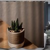 Make Your Bathroom Feel More Vibrant With This Minimalist Decorative Succulent Potted Shower Curtain