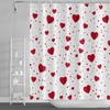 Make Your Bathroom More Romantic With Valentine'S Day Heart Shower Curtain For Girls And Women