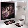 Make Your Bathroom Pop With A Decorative Skull Floral Shower Curtain