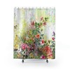 Make a Bold Statement with Watercolor Flower Garden Shower Curtain for Your Bathroom
