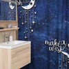 Make a Wish Moon Shower Curtain for Serene Bathroom Decor