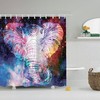 Mandala Design Elephant Art Style Shower Curtain For Unique Bathroom Decor