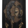 Mandala Elements Crescent Moon And Sun Shower Curtain, Fashionable Bathtub Decoration Set