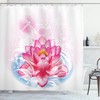 Mandala Yoga Lotus Print Shower Curtain For A Zen Bathroom