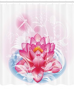 Mandala Yoga Lotus Print Shower Curtain For A Zen Bathroom