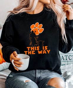 Mandalorian and Baby Yoda - Clemson Tigers NCAA Football T-Shirt for Fans