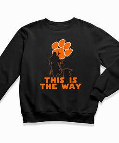 Mandalorian and Baby Yoda - Clemson Tigers NCAA Football T-Shirt for Fans