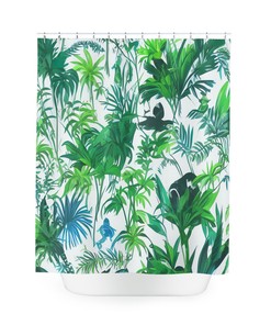 Mangrove Rainforest Lake Jungle Shower Curtain for Nature Inspired Bathroom Decor