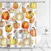 Maple Leaves Crop Bath Curtain - Experience The Harvest Season In Your Bathroom