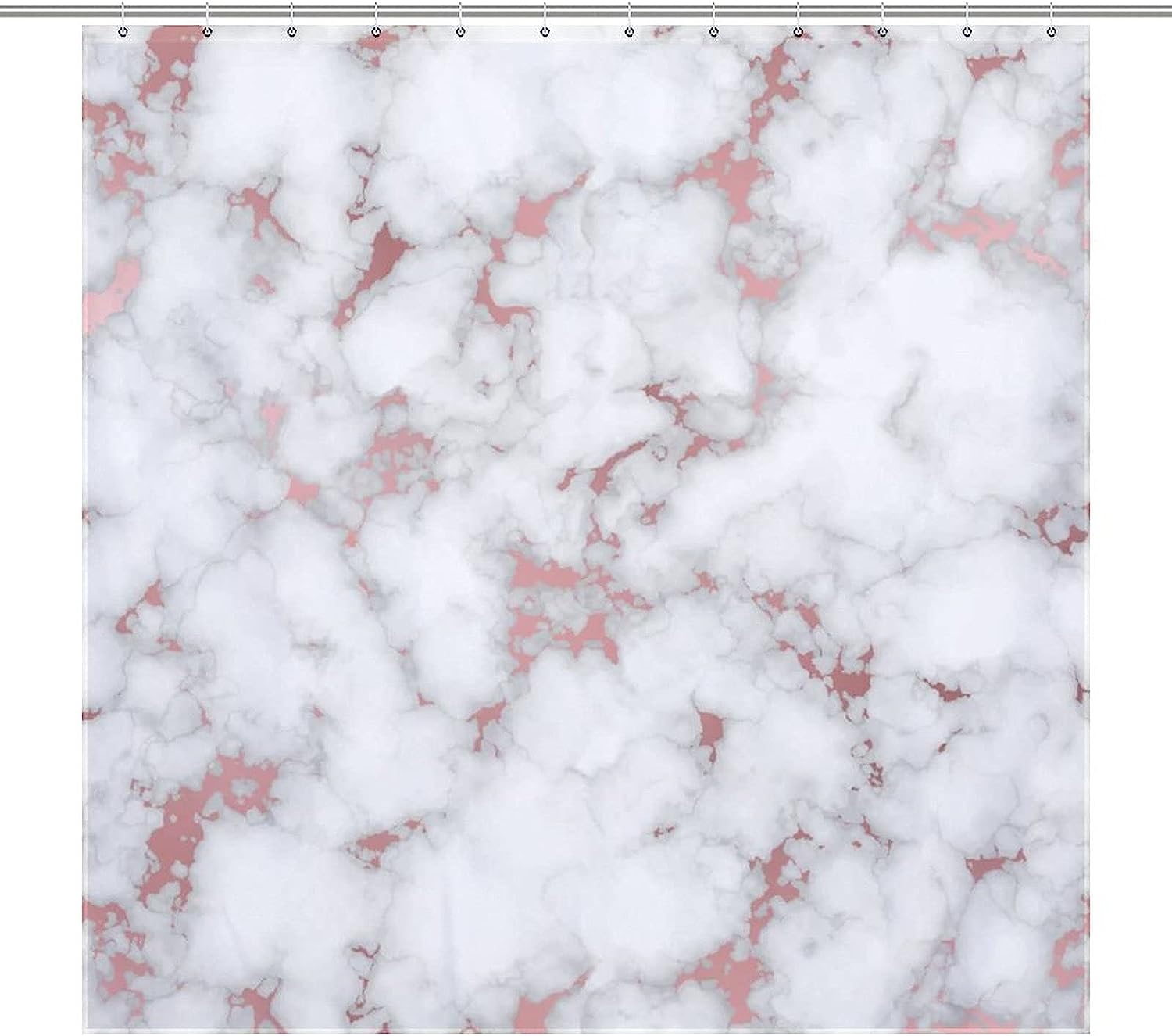 Marble Rose Gold Shower Curtain - Chic and Elegant Bathroom Decor