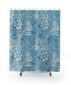 Marigold Shower Curtain - William Morris Inspired Bathroom Decor