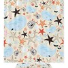 Marine Life Starfish And Whale Pattern Shower Set With Bath Accessories And Waterproof Fabric
