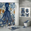 Marine Octopus Print Bathroom Shower Curtain for a Nautical and Fun Bathroom Decor