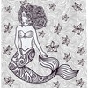 Marine Theme Pattern Fabric Shower Curtain for Bathroom Decors