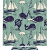 Marine Yachts Funny Whales Carefree Sunny Voyage Colorful Shower Curtain