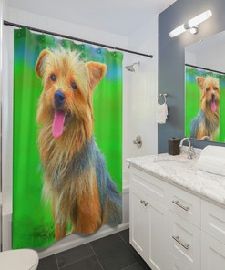 Mario Finocchiaro- Dog Print Shower Curtain for Your Bathroom