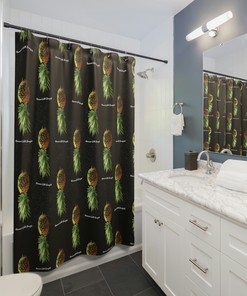 Married with Benefits Pineapple Swinger Shower Curtain for a Bold and Saucy Bathroom