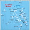 Marshall Islands Map Shower Curtain, Waterproof and Durable for Bathroom