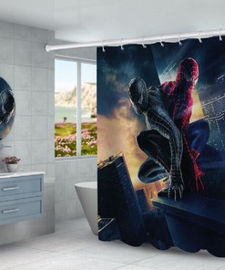 Marvel Comics Fans Rejoice with Water-Repellent Spider-Man Fans Waterproof Shower Curtain