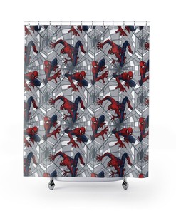 Marvel Spider-Man Shower Curtain for a Superhero Bathroom