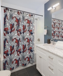 Marvel Spider-Man Shower Curtain for a Superhero Bathroom