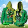 Mascot Skull Custom Name 3D All Over Printed Hoodie - Canberra Raiders Nrl 