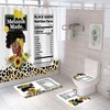 Melanin Made African American Shower Curtain 4 Piece Set