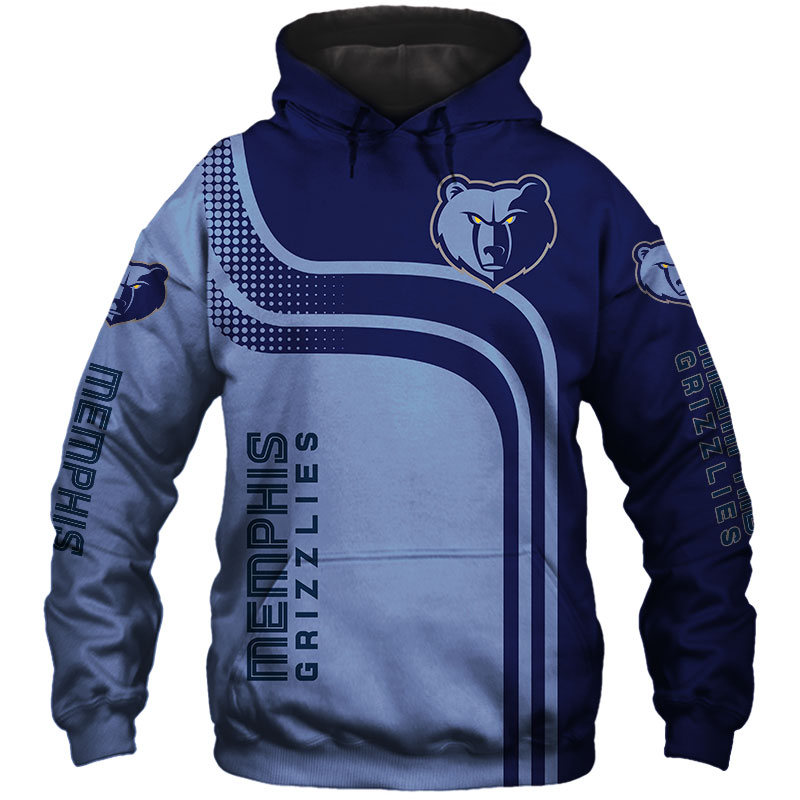 Memphis Grizzlies 3D Zip Hoodie, Cool Gifts For Fans