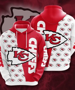 Men Kansas City Chiefs Big Logo 3D All Over Print Hoodie, Perfect Gifts For Fans