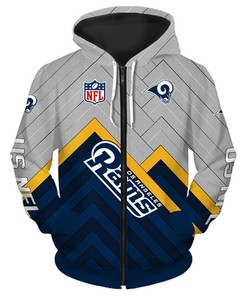 Men Los Angeles Rams 3D All Over Print Hoodie Pullover Size S-5Xl, Perfect Fit For Fans