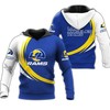 Men Los Angeles Rams Curve Graphic 3D All Over Print Hoodie, Show Your Style