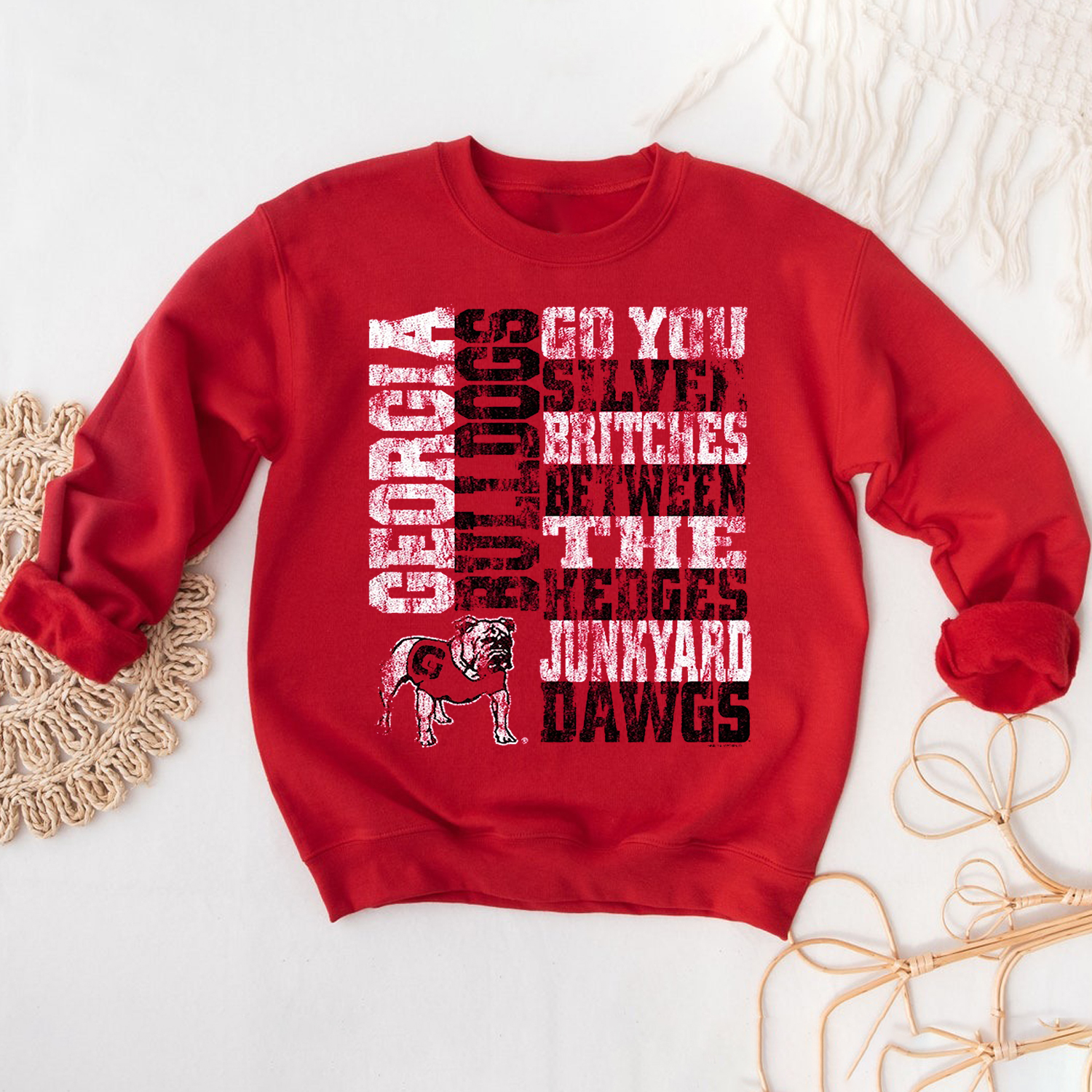 Men's Red Between The Hedges T-Shirt for Georgia Bulldogs Fans - Perfect Apparel for Fans