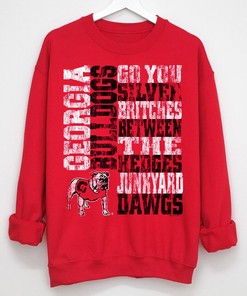 Men's Red Between The Hedges T-Shirt for Georgia Bulldogs Fans - Perfect Apparel for Fans