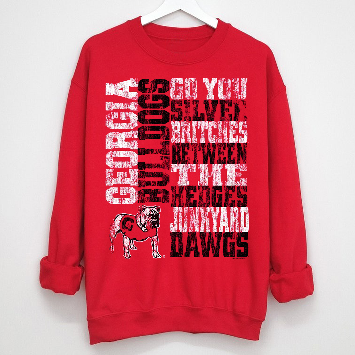 Men's Red Between The Hedges T-Shirt for Georgia Bulldogs Fans - Perfect Apparel for Fans