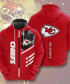 Men'S Cool Graphic All Over Print Kansas City Chiefs 3D Zip Hoodie Gift