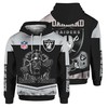 Men'S Cute All Over Print Las Vegas Raiders Zip Hoodie For Fans