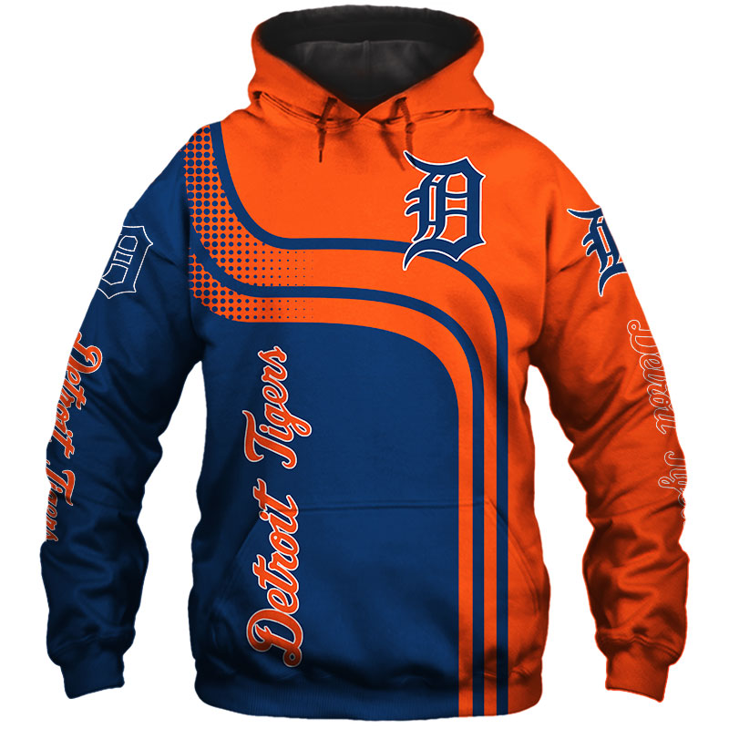 Men'S Detriot Tigers 3D Long Sleeve Hoodie, Perfect Gifts For Fans