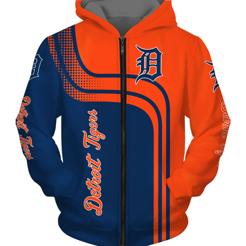 Men'S Detriot Tigers 3D Long Sleeve Hoodie, Perfect Gifts For Fans