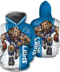 Men'S Detroit Lions Ultra Cool 3D All Over Print Hoodie, Stand Out In The Crowd