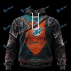 Men'S Miami Dolphins All Over Print Hoodie - Unique Nfl Fan Gift