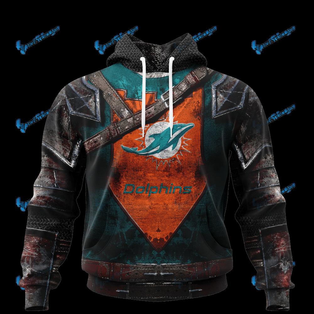Men'S Miami Dolphins All Over Print Hoodie - Unique Nfl Fan Gift