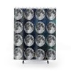 Men's Space Moon Shower Curtain for Masculine Bathroom Decor 