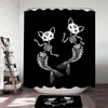 Mermaid And Seashell Shower Curtain For A Coastal Bathroom Decor, Nautical Bathroom Accessories