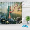 Mermaid Beauty Girl Shower Curtain with a Touch of Enchantment for Your Bathroom