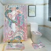Mermaid Coral Shell 3D Shower Curtain For A Nautical Themed Bathroom