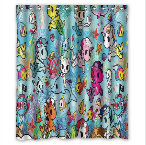 Mermaid Lagoon Shower Curtain With Underwater Design