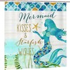 Mermaid Ocean Art Print Shower Curtain For Modern Bathroom Decor