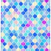 Mermaid Scales Underwater Shower Curtain for Girls Bathroom