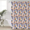Mermaid Shell Coral Seahorse Print Shower CurtainOceanic Bathroom Decor for Women & Kids