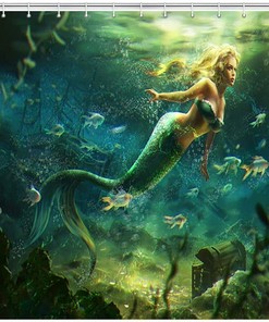 Mermaid Shower Curtain - A Fairytale-Inspired Design For Your Bathroom